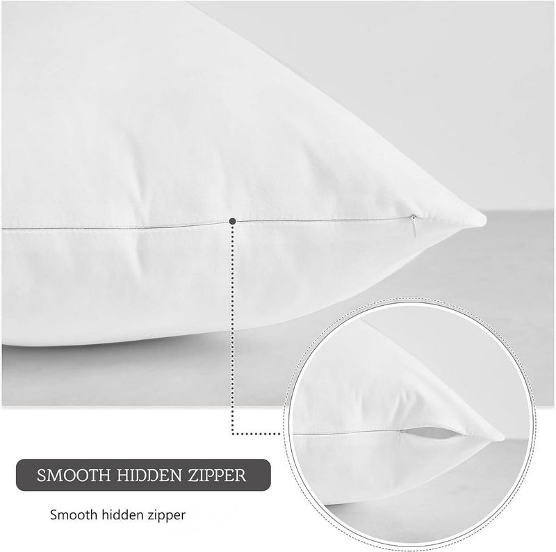 MoonRestÂ® Synthetic Down Alternative 24x24 Square Pillow Insert Form, for Decorative Throw Pillow, Sofa, Cushions, Body and Bed - Pack of 2- Size 24â€œX 24â€ - Image 4